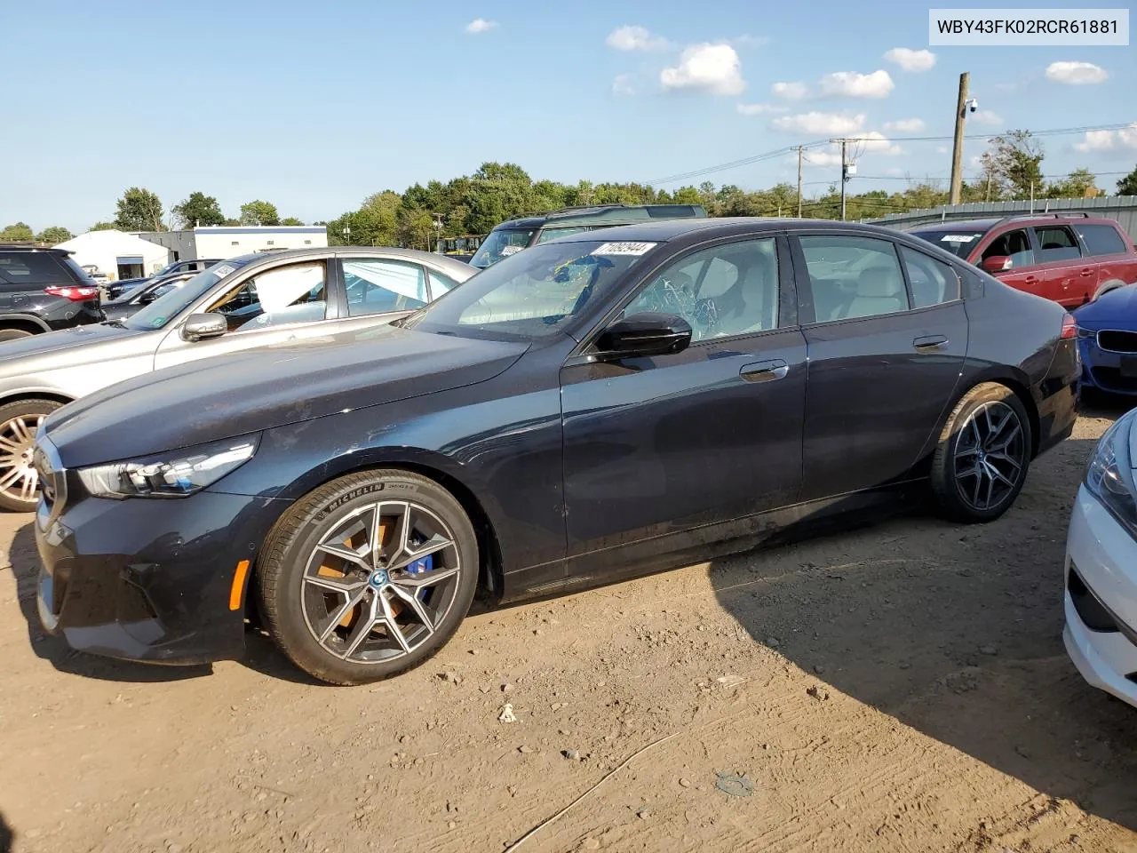 2024 BMW I5 M60 VIN: WBY43FK02RCR61881 Lot: 71092944