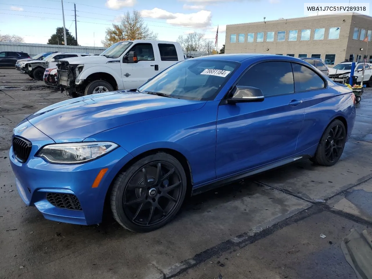 2015 BMW M235I VIN: WBA1J7C51FV289318 Lot: 78651184