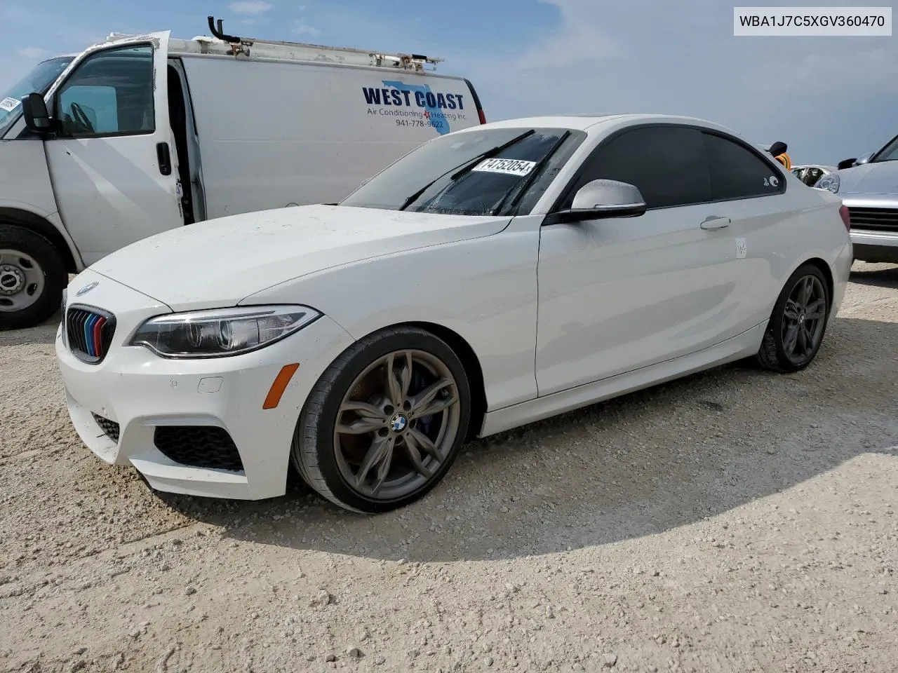 2016 BMW M235I VIN: WBA1J7C5XGV360470 Lot: 74752054