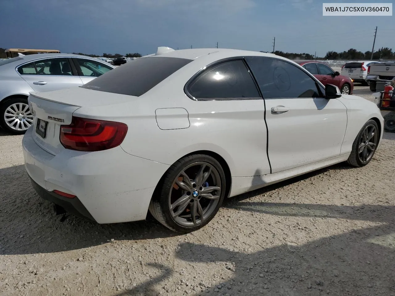 2016 BMW M235I VIN: WBA1J7C5XGV360470 Lot: 74752054