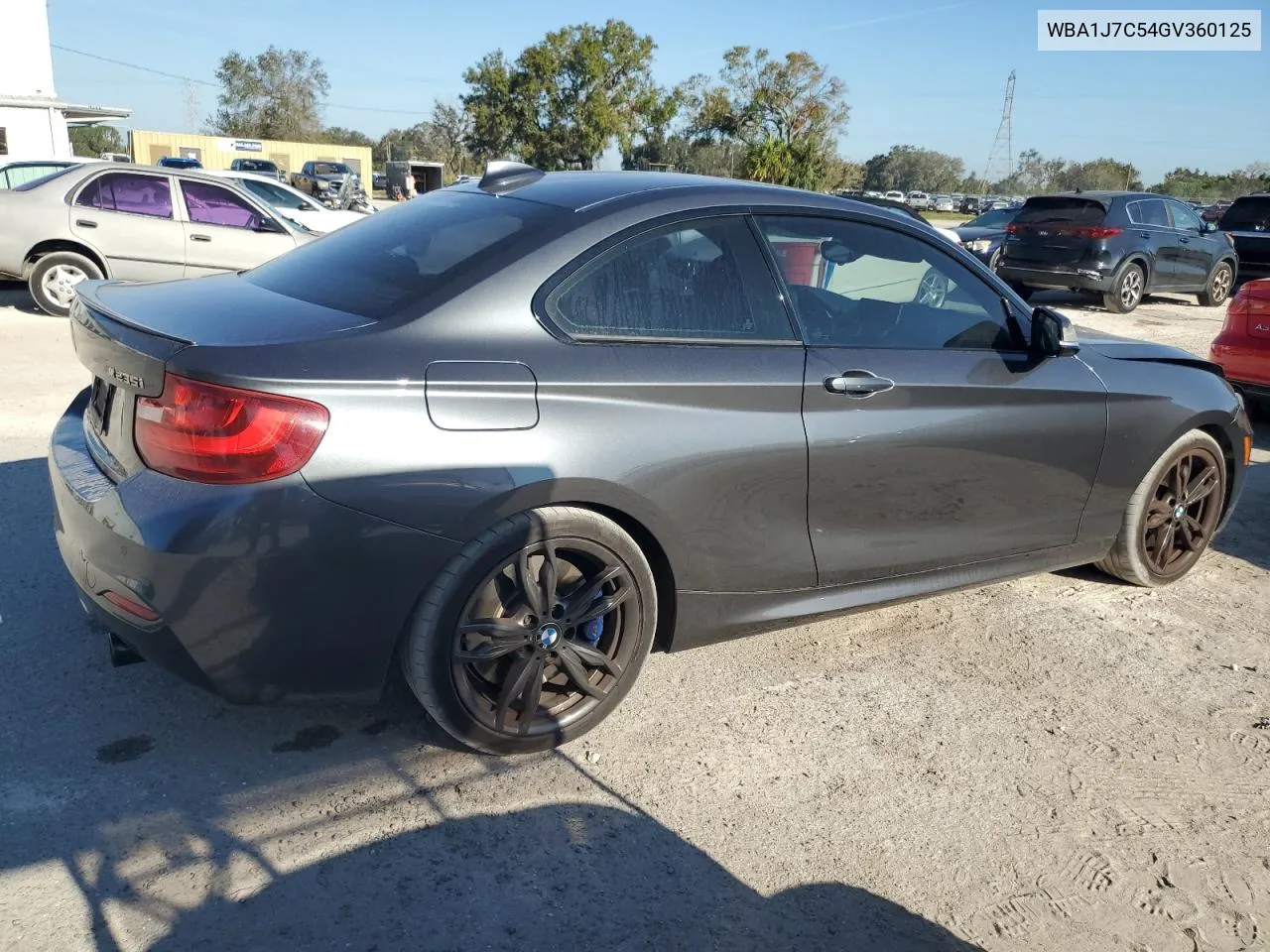 2016 BMW M235I VIN: WBA1J7C54GV360125 Lot: 77764484