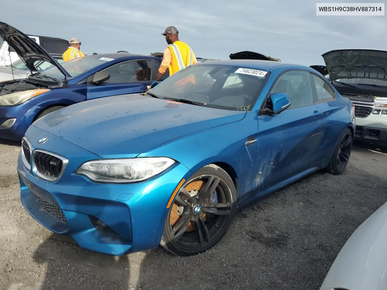 2017 BMW M2 VIN: WBS1H9C38HV887314 Lot: 74623024