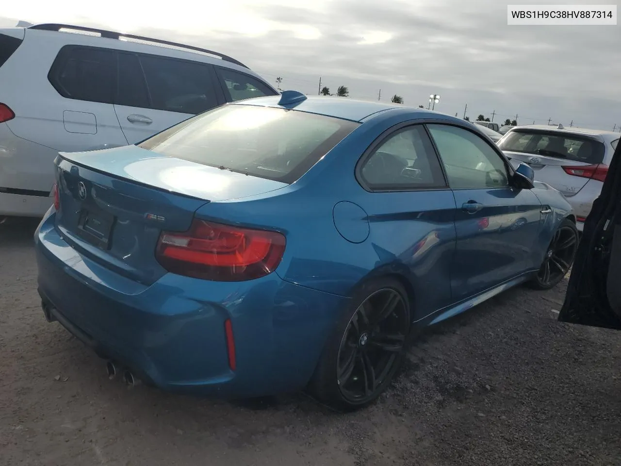 2017 BMW M2 VIN: WBS1H9C38HV887314 Lot: 74623024