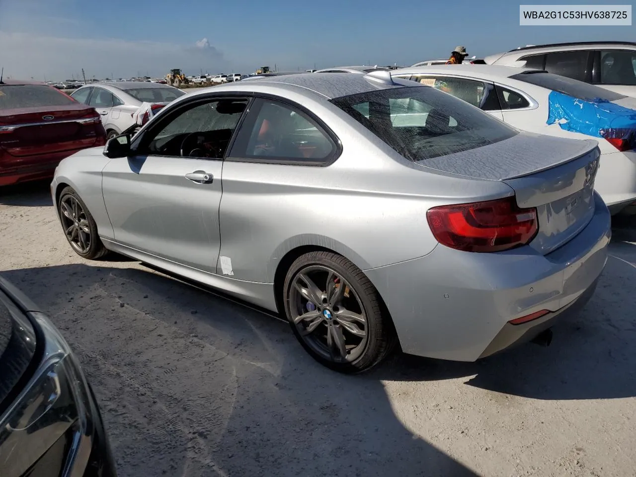 2017 BMW M240I VIN: WBA2G1C53HV638725 Lot: 75015524