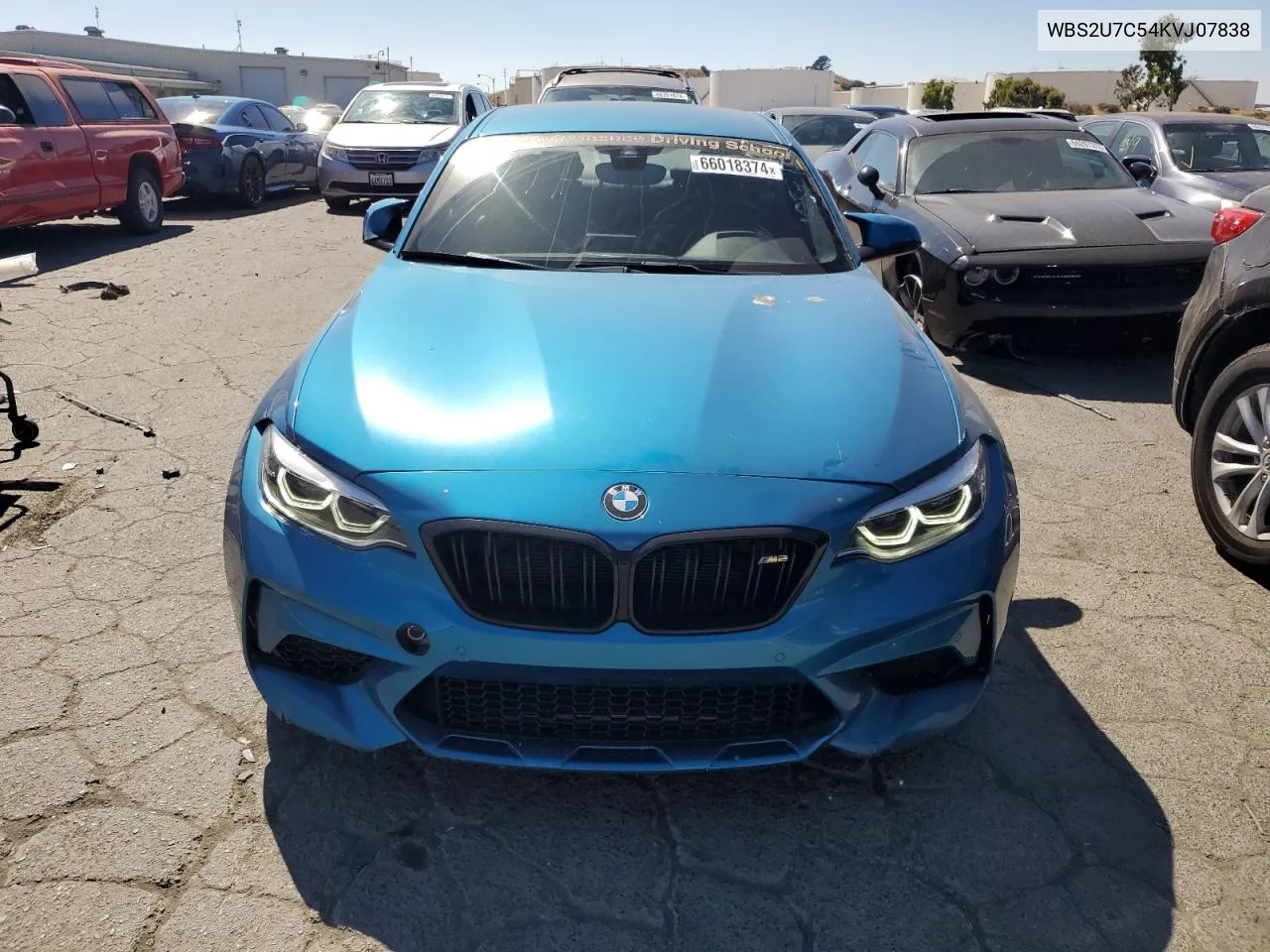 2019 BMW M2 Competition VIN: WBS2U7C54KVJ07838 Lot: 66018374