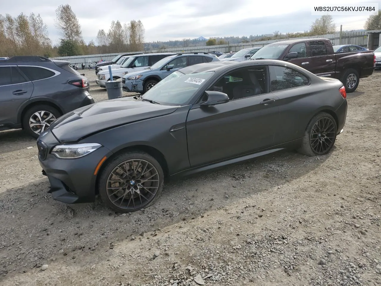 2019 BMW M2 Competition VIN: WBS2U7C56KVJ07484 Lot: 75834424