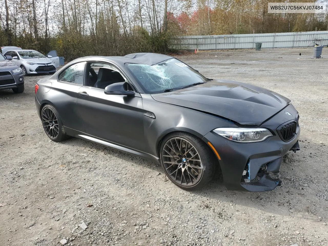 2019 BMW M2 Competition VIN: WBS2U7C56KVJ07484 Lot: 75834424