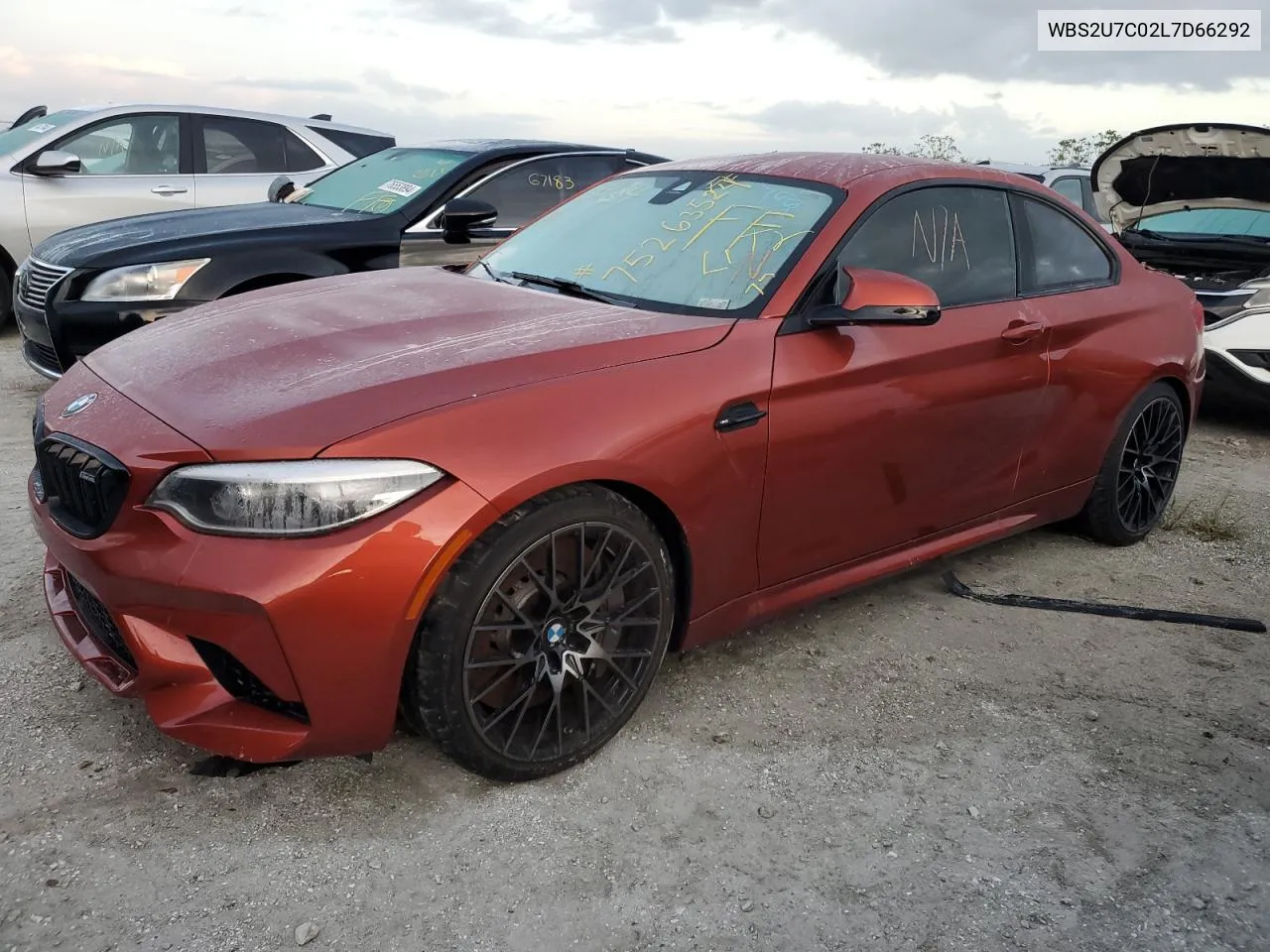 2020 BMW M2 Competition VIN: WBS2U7C02L7D66292 Lot: 75263524