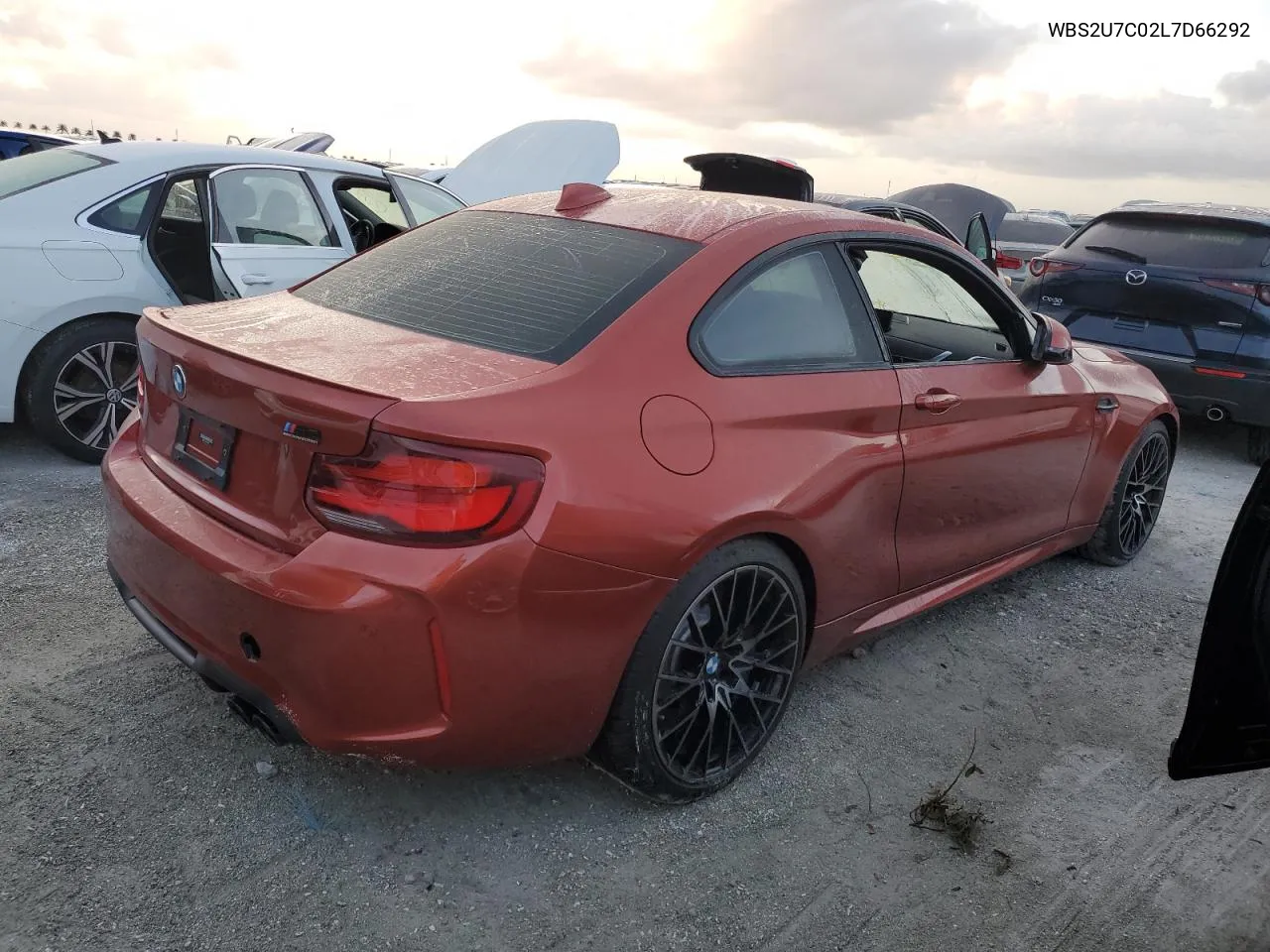 2020 BMW M2 Competition VIN: WBS2U7C02L7D66292 Lot: 75263524