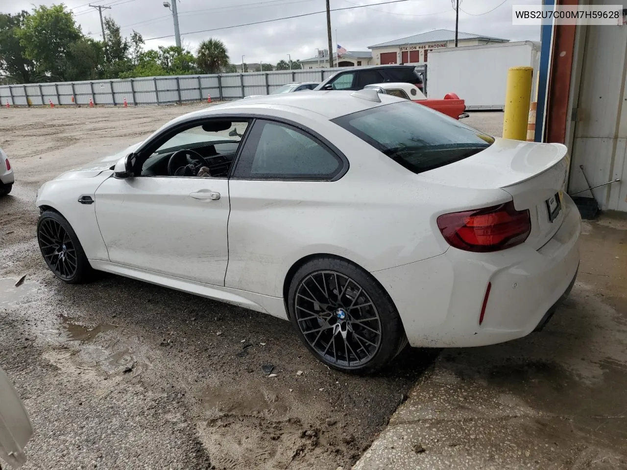 2021 BMW M2 Competition VIN: WBS2U7C00M7H59628 Lot: 71057954