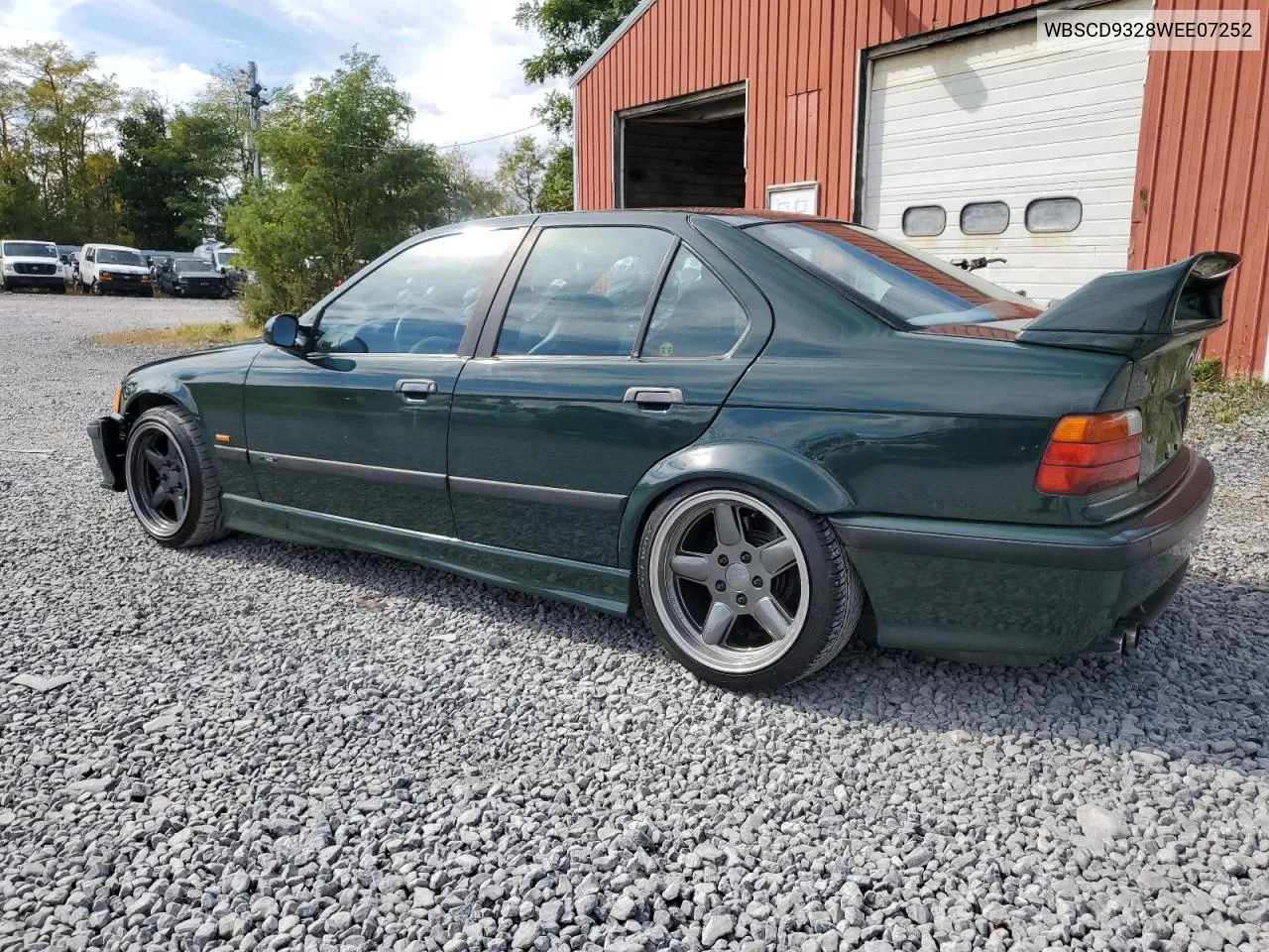 1998 BMW M3 VIN: WBSCD9328WEE07252 Lot: 69229244