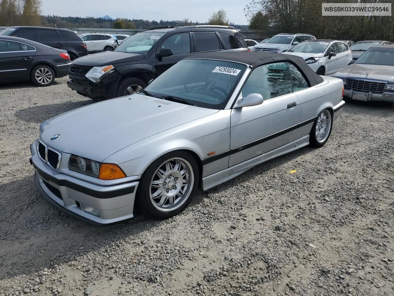 1998 BMW M3 Automatic VIN: WBSBK0339WEC39546 Lot: 74293024