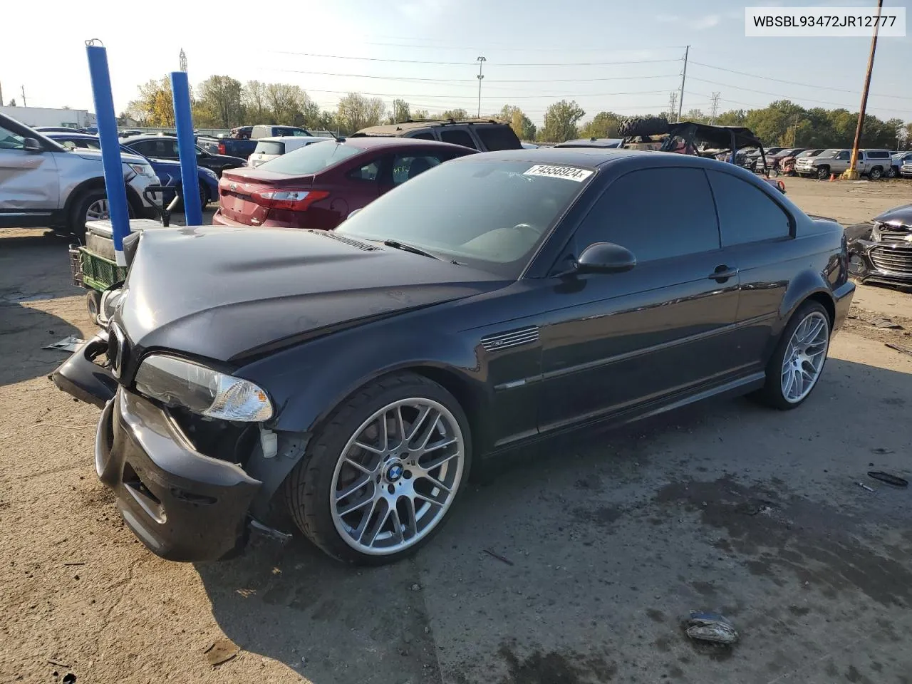 2002 BMW M3 VIN: WBSBL93472JR12777 Lot: 74556924