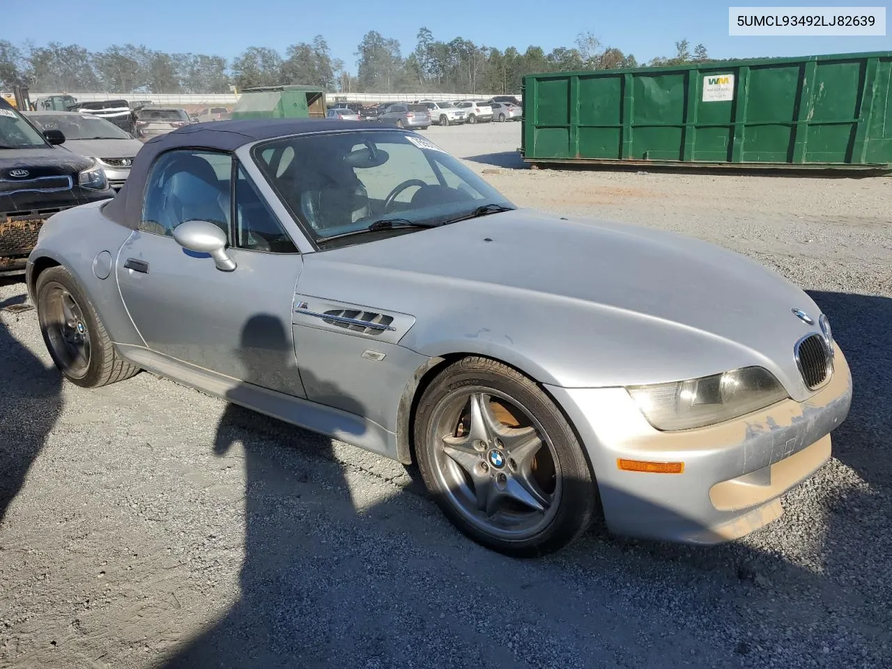 2002 BMW M Roadster VIN: 5UMCL93492LJ82639 Lot: 75557074