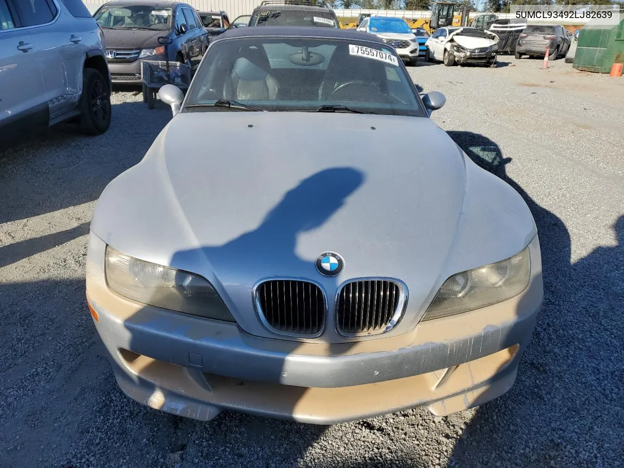 2002 BMW M Roadster VIN: 5UMCL93492LJ82639 Lot: 75557074