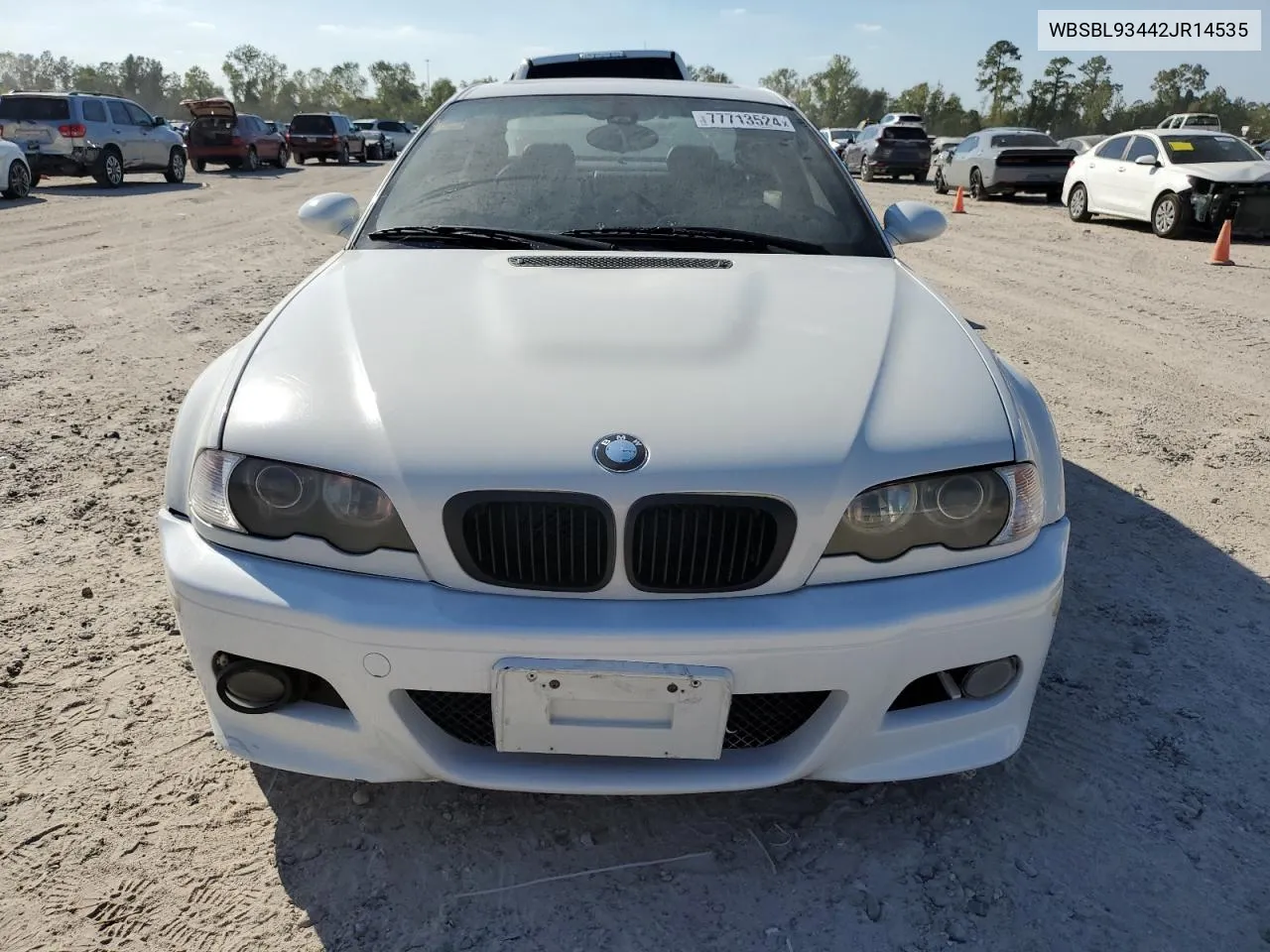 2002 BMW M3 VIN: WBSBL93442JR14535 Lot: 77713524