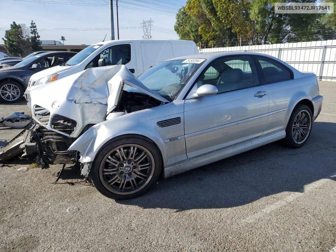 2002 BMW M3 VIN: WBSBL93472JR17641 Lot: 78498394