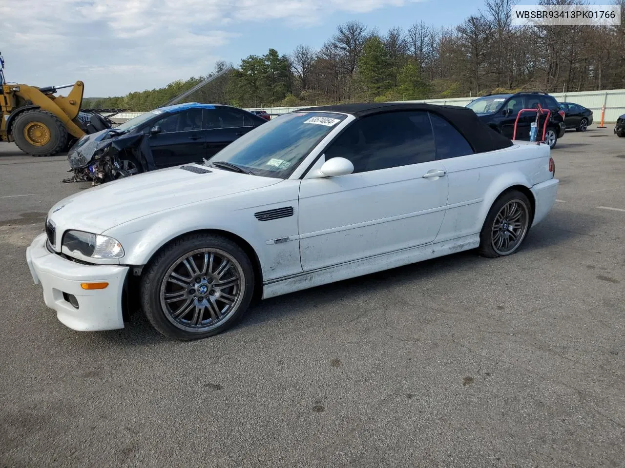 2003 BMW M3 VIN: WBSBR93413PK01766 Lot: 53574054