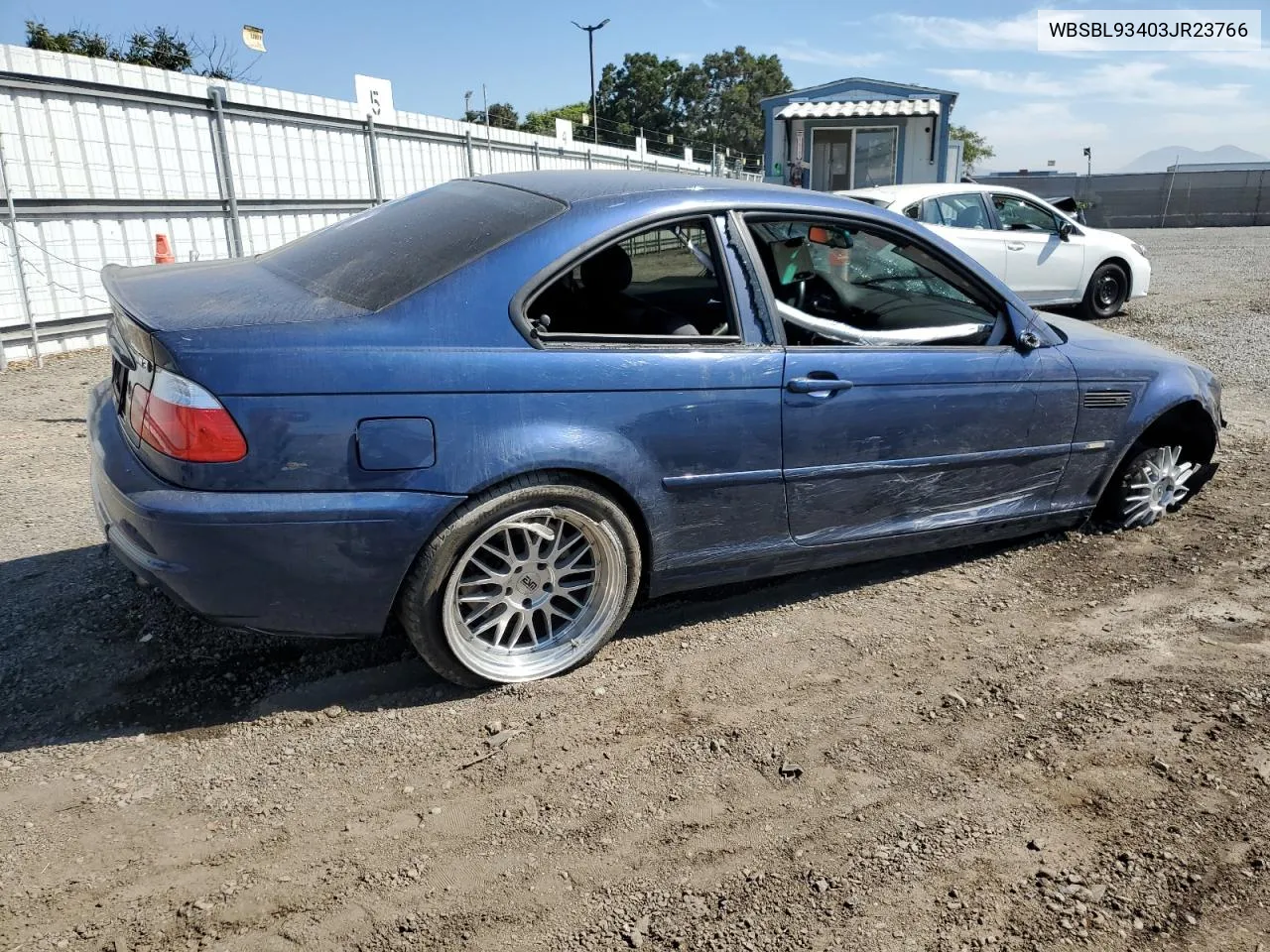 2003 BMW M3 VIN: WBSBL93403JR23766 Lot: 75096244