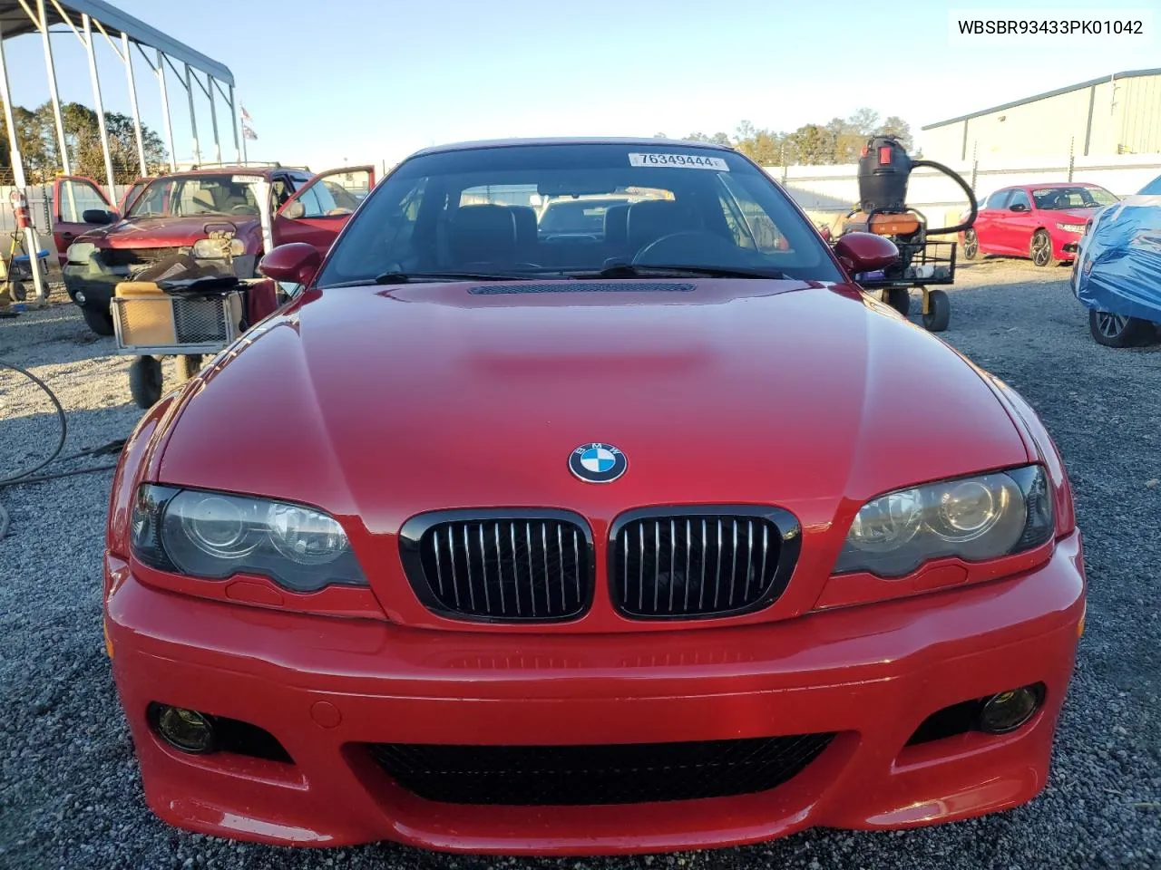 2003 BMW M3 VIN: WBSBR93433PK01042 Lot: 76349444