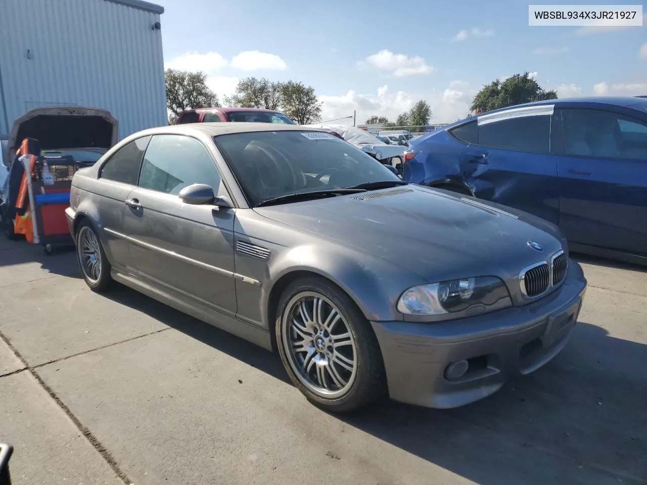 2003 BMW M3 VIN: WBSBL934X3JR21927 Lot: 80983564