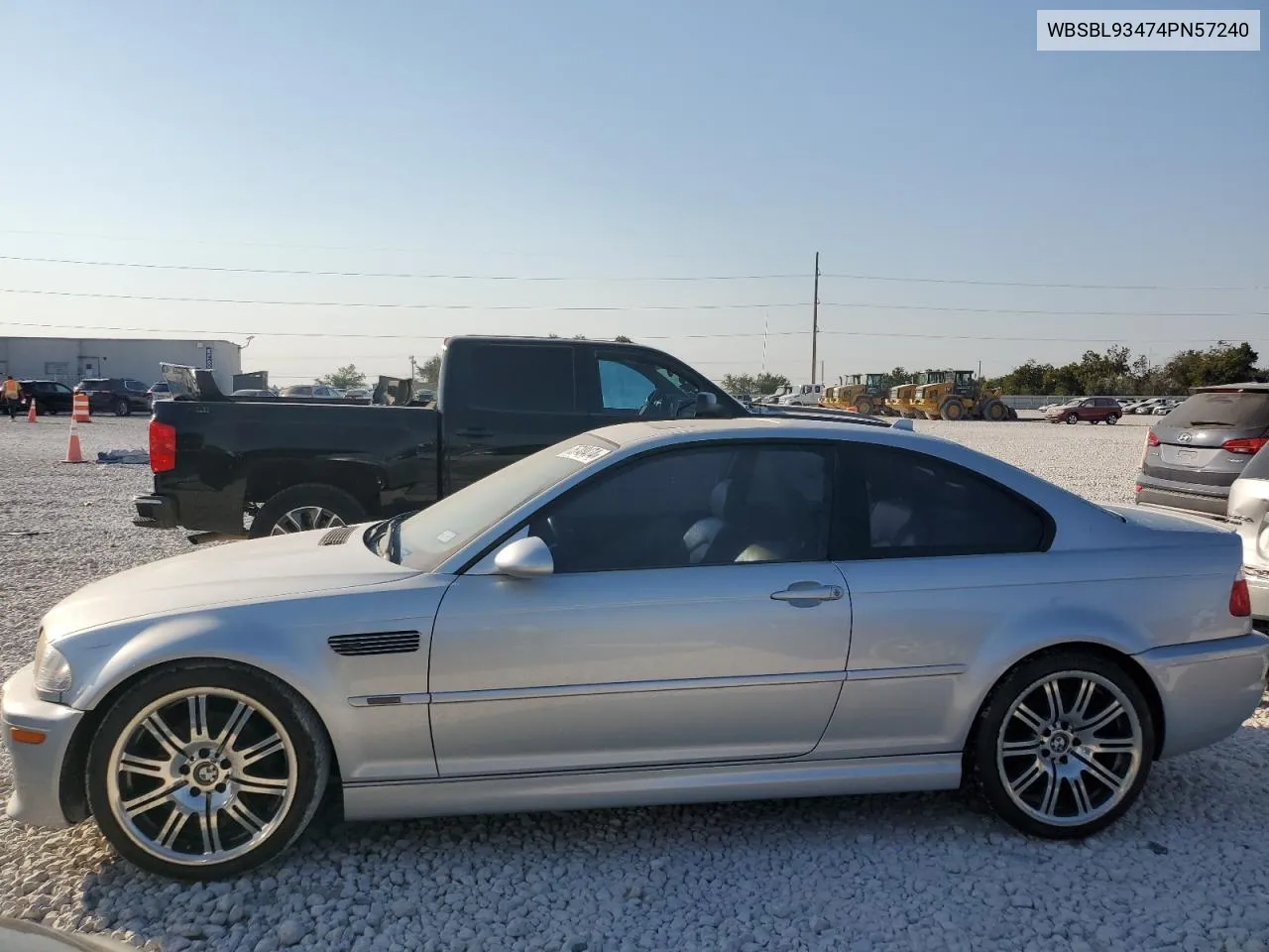 2004 BMW M3 VIN: WBSBL93474PN57240 Lot: 75748474