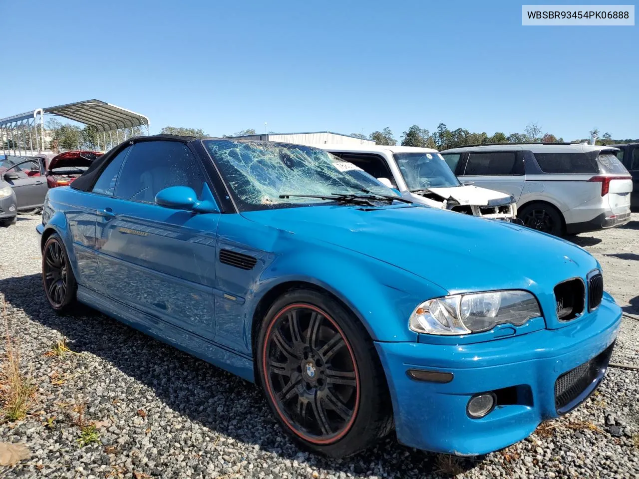 2004 BMW M3 VIN: WBSBR93454PK06888 Lot: 76801194