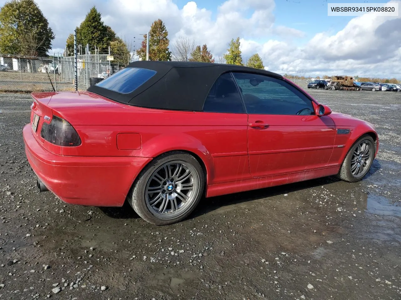 2005 BMW M3 VIN: WBSBR93415PK08820 Lot: 76384034