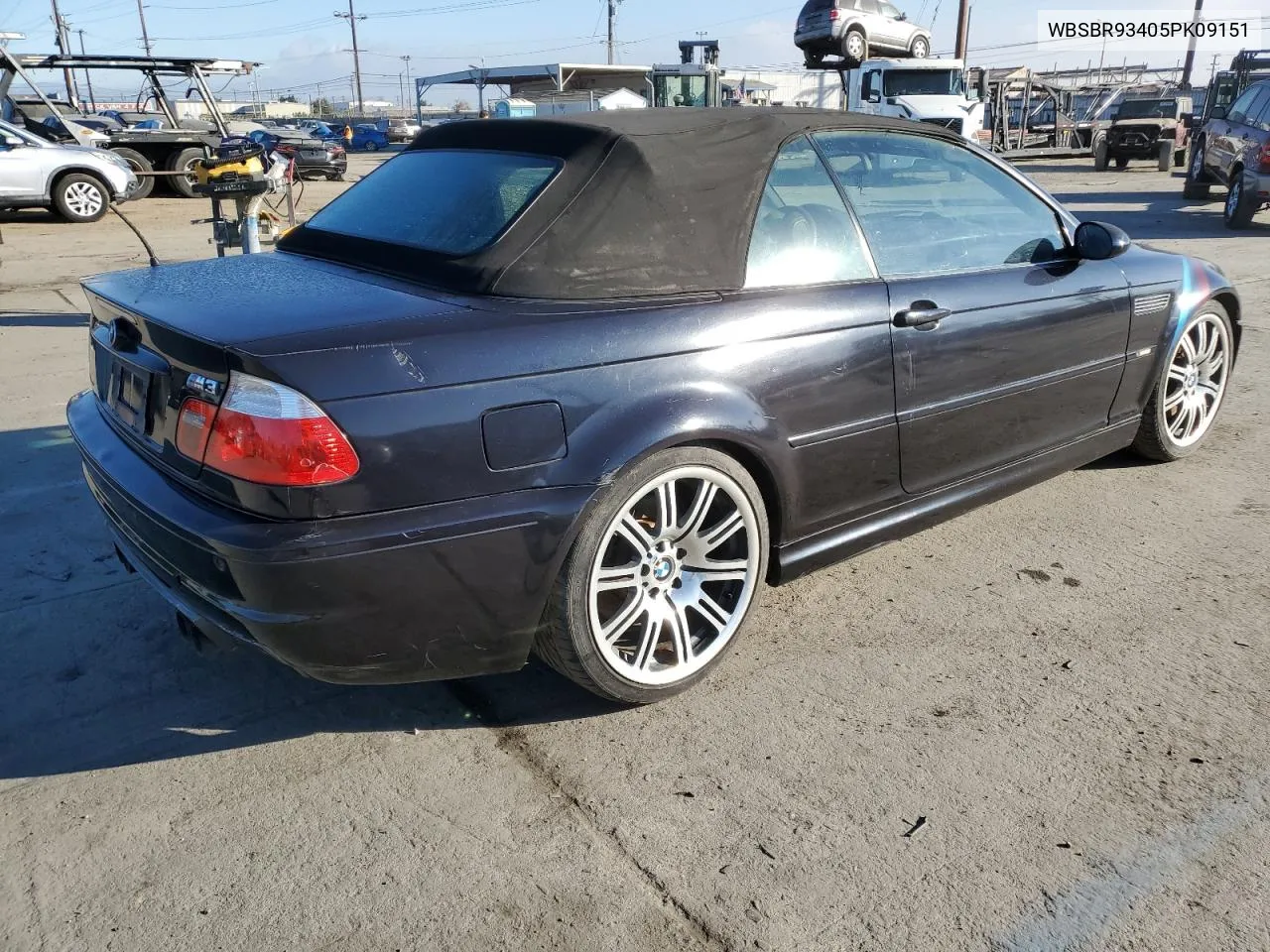 2005 BMW M3 VIN: WBSBR93405PK09151 Lot: 80369774