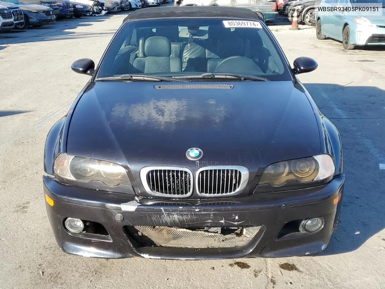 2005 BMW M3 VIN: WBSBR93405PK09151 Lot: 80369774