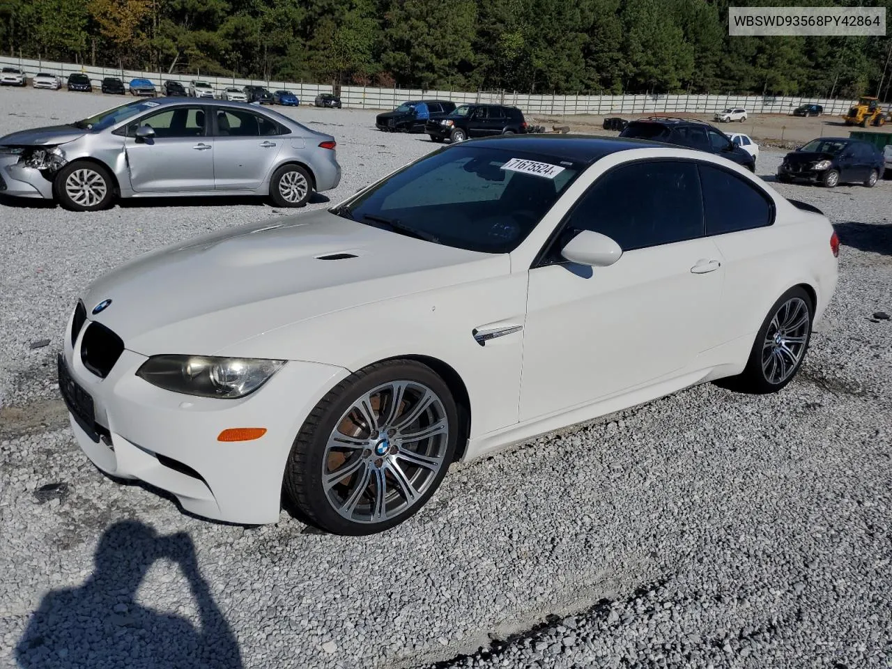 2008 BMW M3 VIN: WBSWD93568PY42864 Lot: 71675524