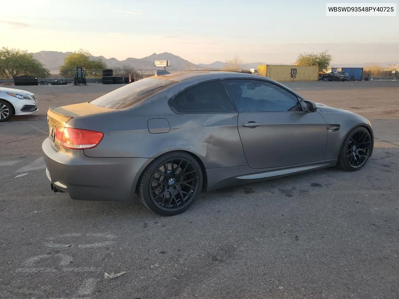 2008 BMW M3 VIN: WBSWD93548PY40725 Lot: 74191664