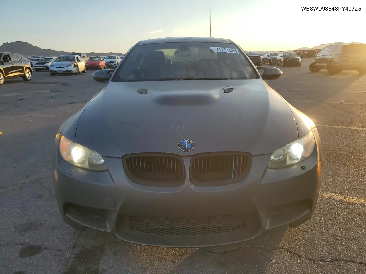 2008 BMW M3 VIN: WBSWD93548PY40725 Lot: 74191664