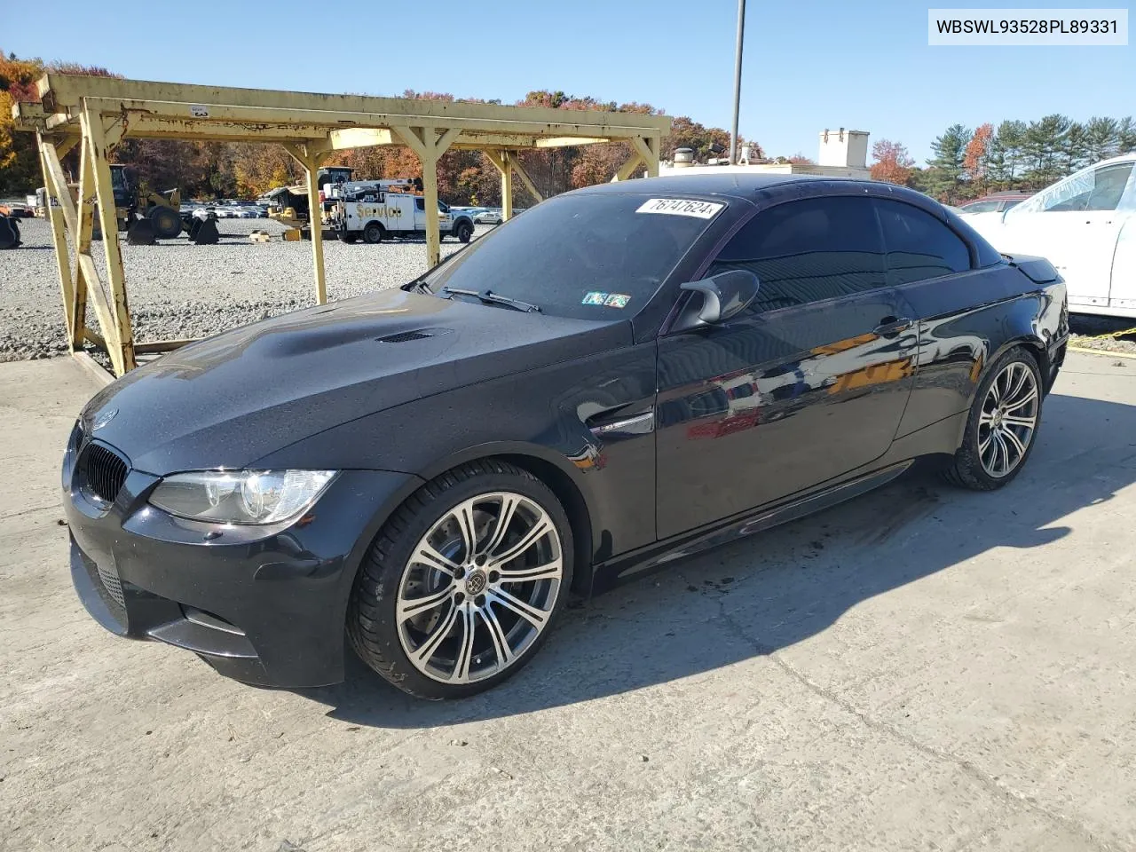 2008 BMW M3 VIN: WBSWL93528PL89331 Lot: 76747624