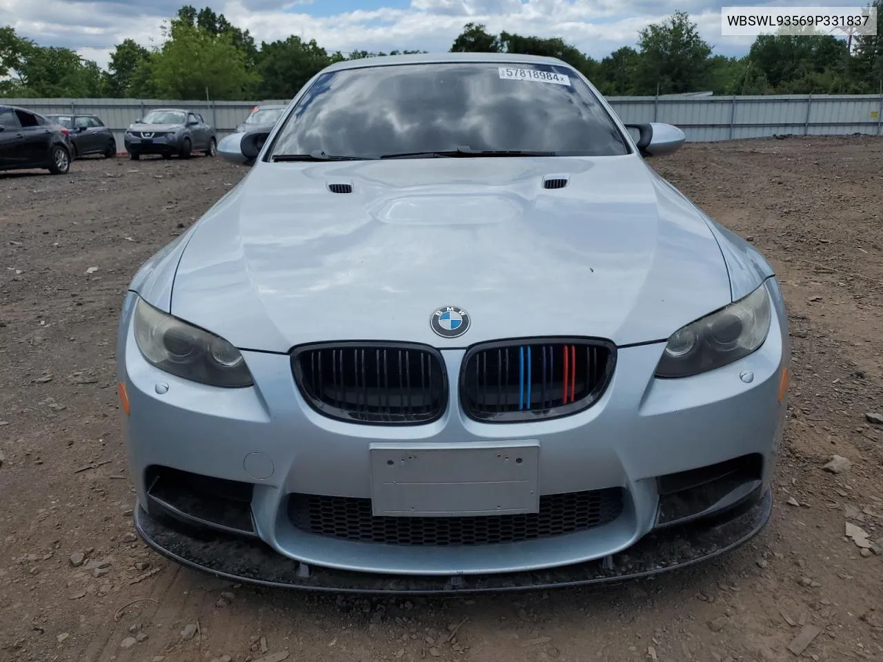 2009 BMW M3 VIN: WBSWL93569P331837 Lot: 57818984