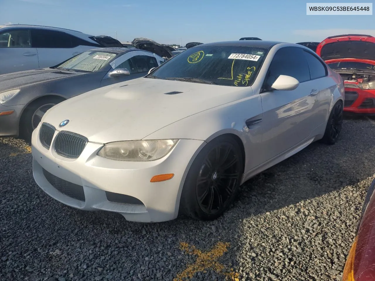 2011 BMW M3 VIN: WBSKG9C53BE645448 Lot: 73784054