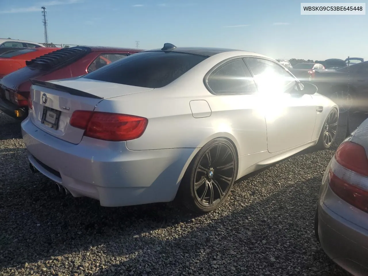 2011 BMW M3 VIN: WBSKG9C53BE645448 Lot: 73784054