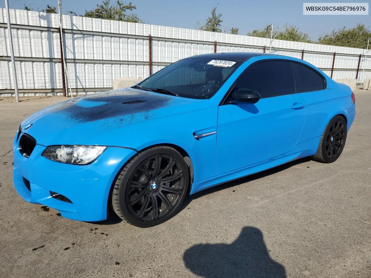 2011 BMW M3 VIN: WBSKG9C54BE796976 Lot: 76297024