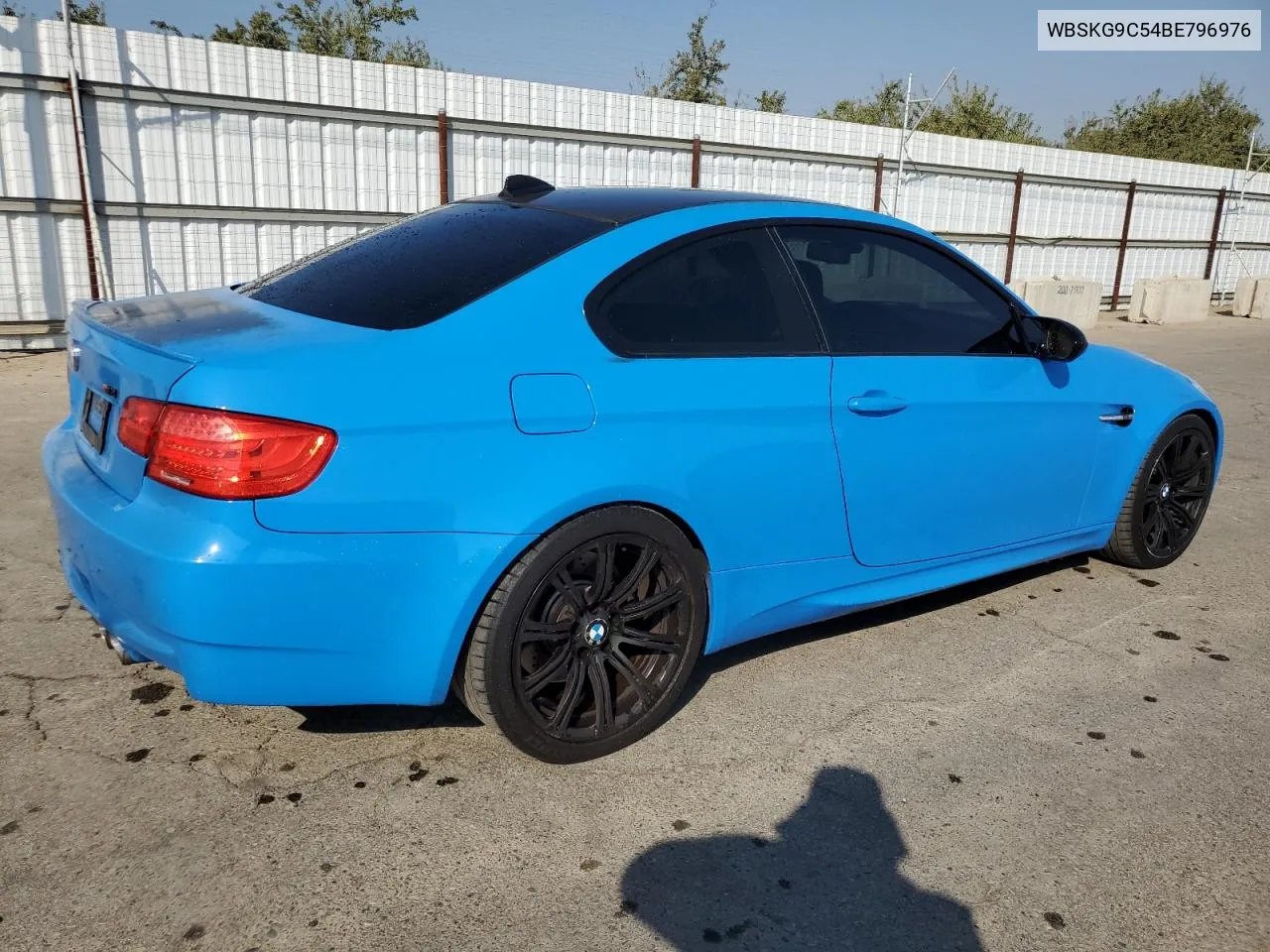 2011 BMW M3 VIN: WBSKG9C54BE796976 Lot: 76297024