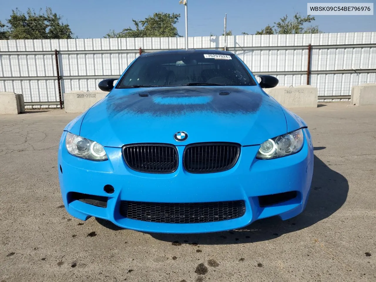 2011 BMW M3 VIN: WBSKG9C54BE796976 Lot: 76297024