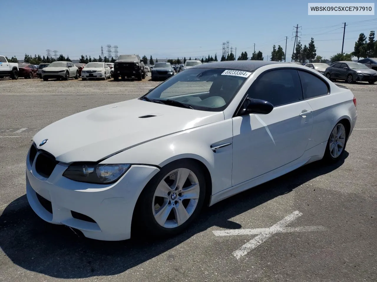 2012 BMW M3 VIN: WBSKG9C5XCE797910 Lot: 69233364