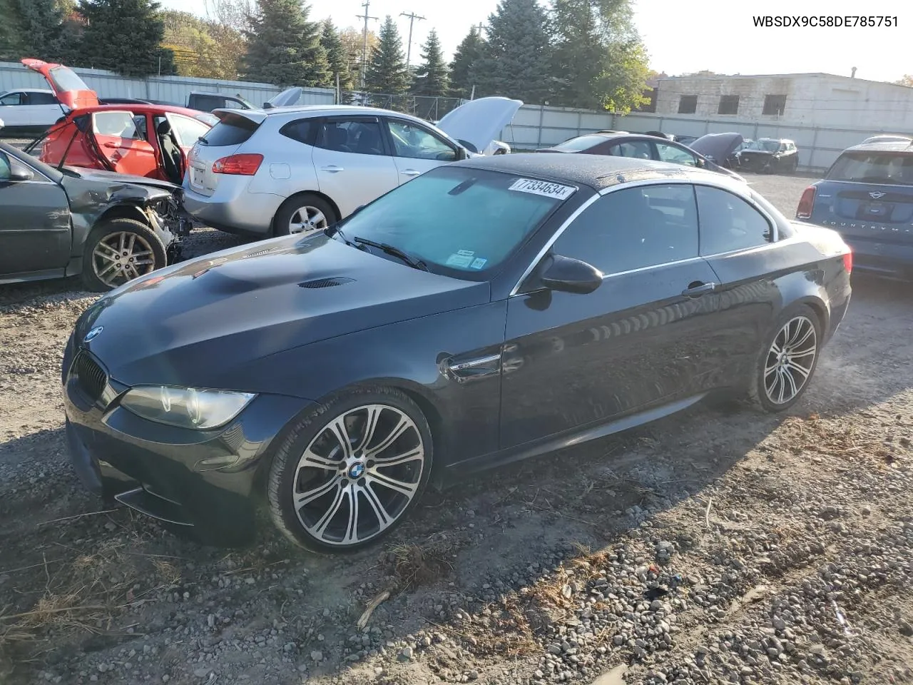 2013 BMW M3 VIN: WBSDX9C58DE785751 Lot: 77334634