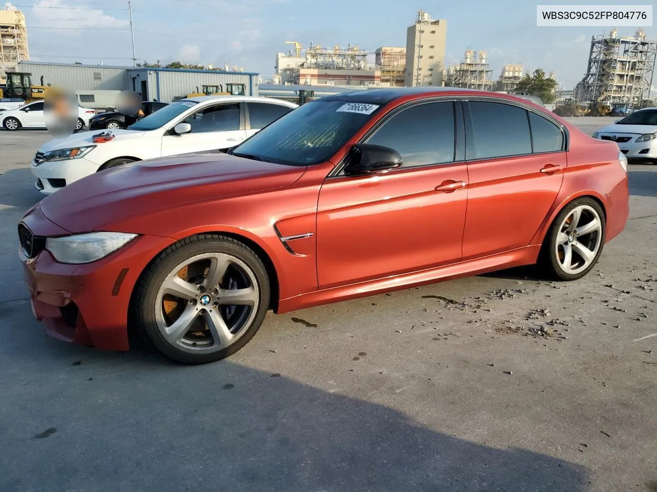 2015 BMW M3 VIN: WBS3C9C52FP804776 Lot: 71866364