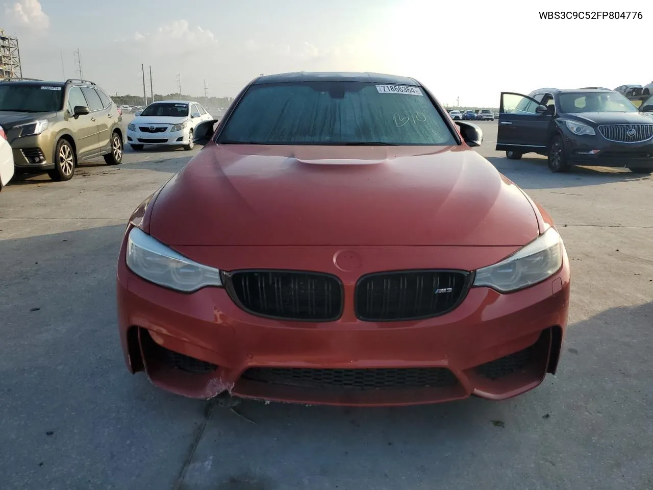 2015 BMW M3 VIN: WBS3C9C52FP804776 Lot: 71866364