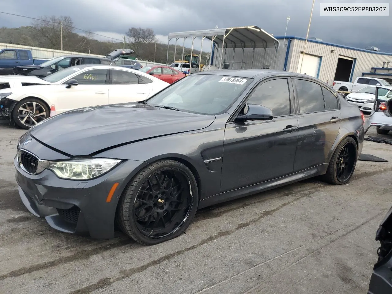 2015 BMW M3 VIN: WBS3C9C52FP803207 Lot: 79619954