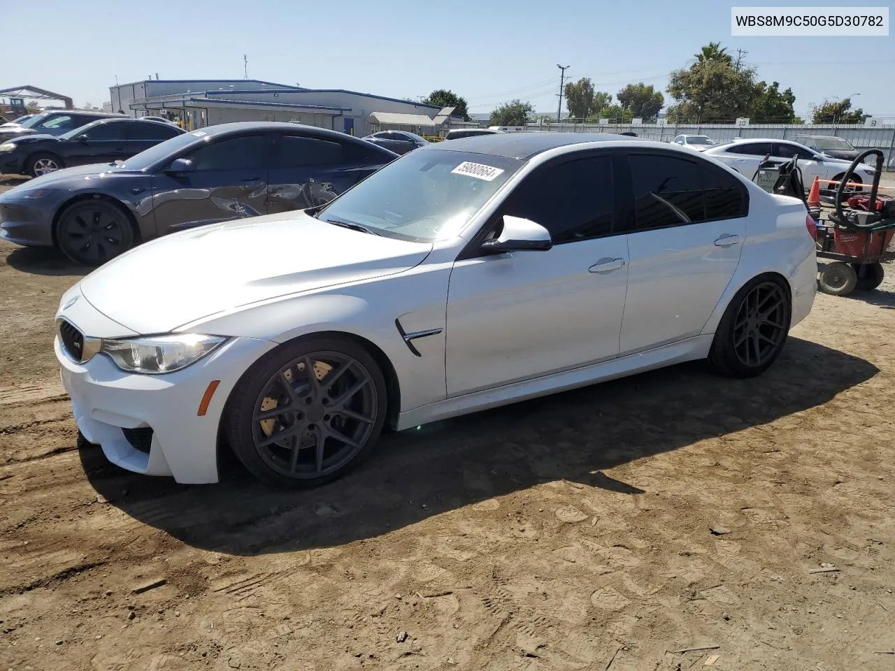 2016 BMW M3 VIN: WBS8M9C50G5D30782 Lot: 59880664