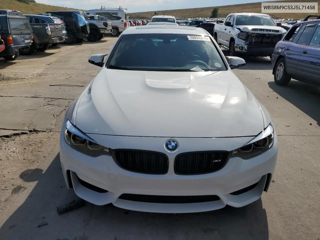 2018 BMW M3 VIN: WBS8M9C53J5L71458 Lot: 70893334