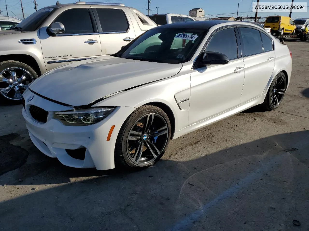 2018 BMW M3 VIN: WBS8M9C50J5K98694 Lot: 81269204