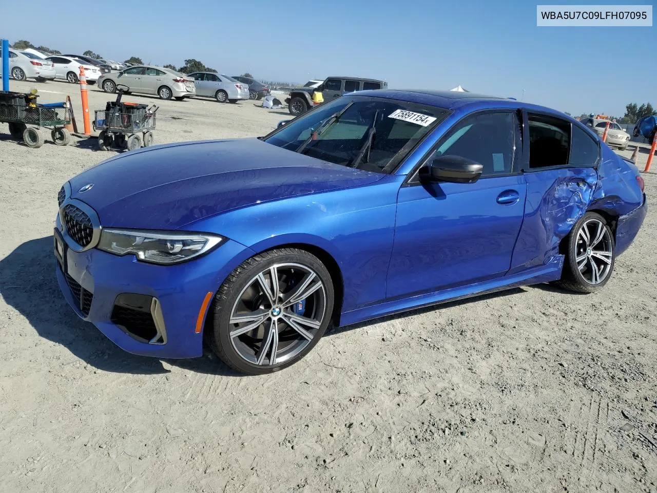 2020 BMW M340I VIN: WBA5U7C09LFH07095 Lot: 75891154