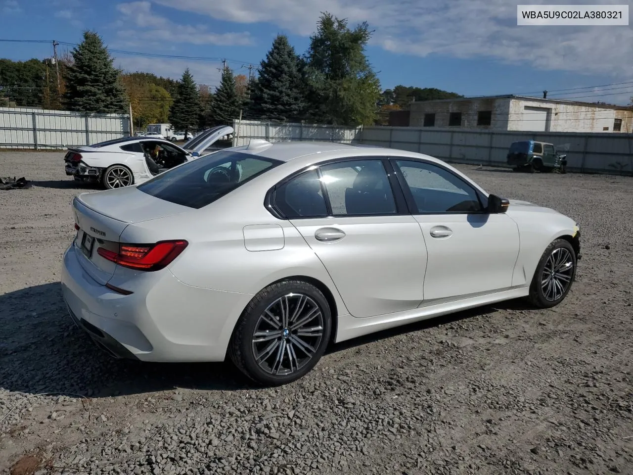 2020 BMW M340Xi VIN: WBA5U9C02LA380321 Lot: 76351404